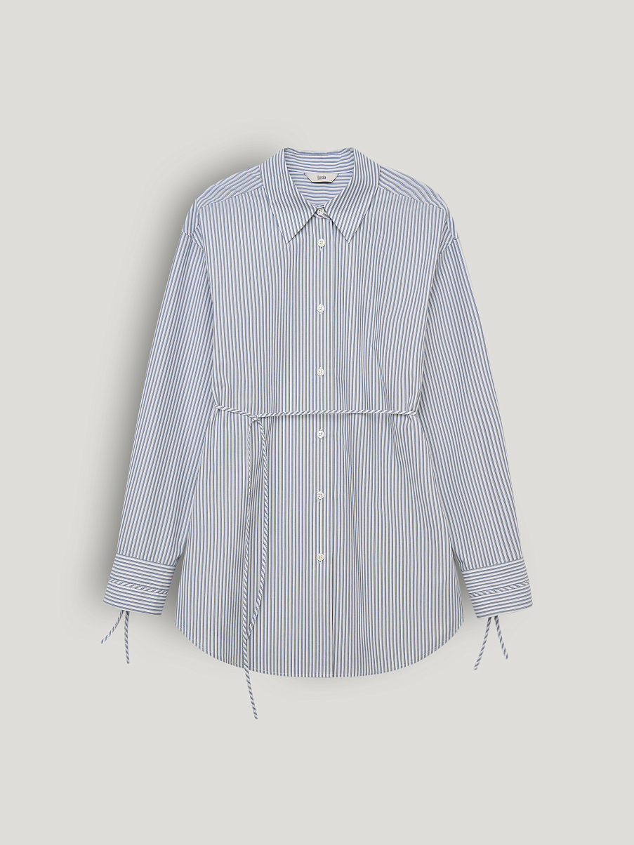 Рубашка из хлопка с шелком