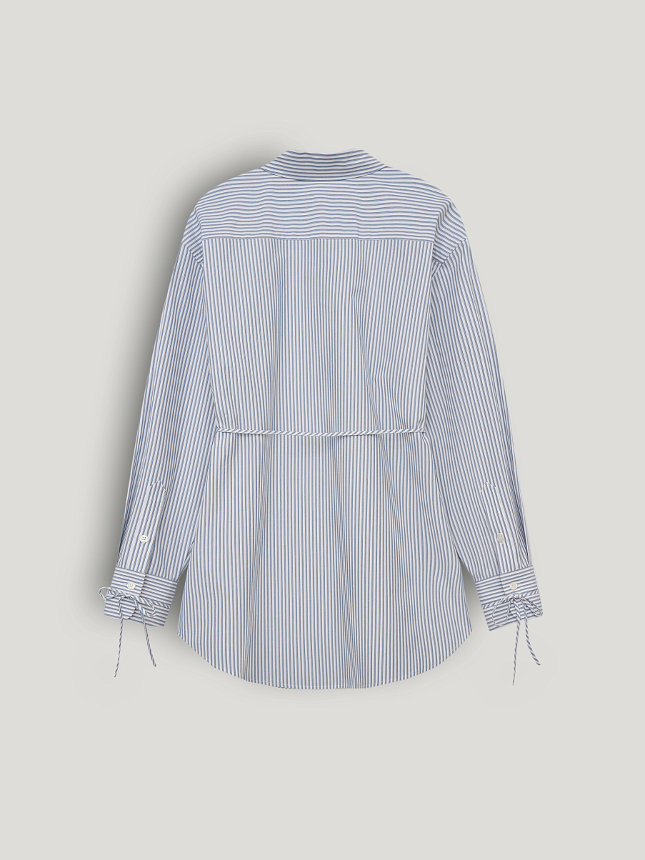 Рубашка из хлопка с шелком