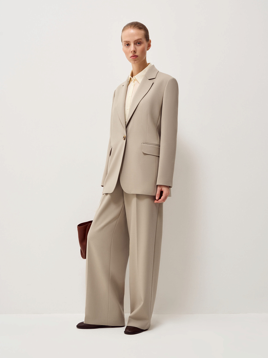 Жакет из костюмной ткани