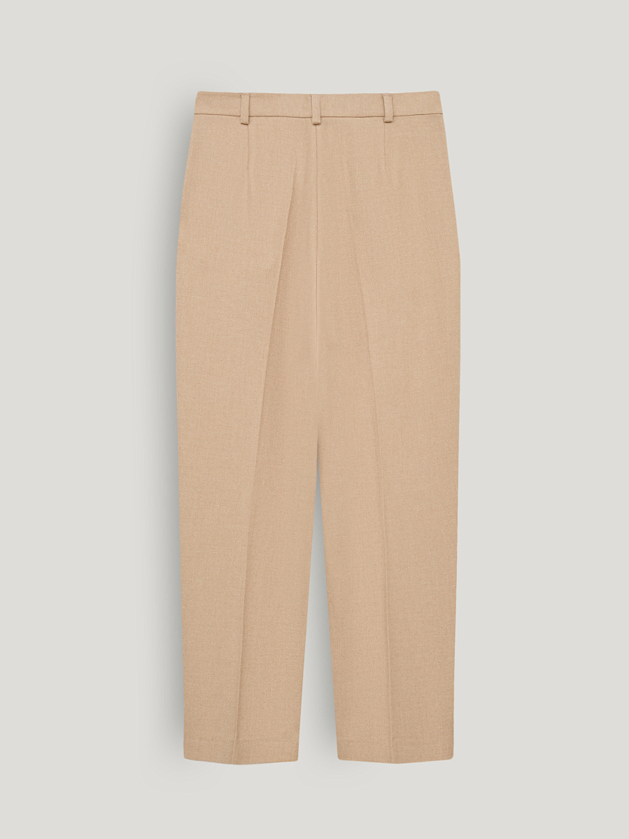 Брюки из шерсти и шелка