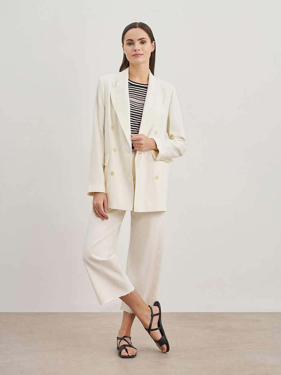 Двубортный жакет оверсайз