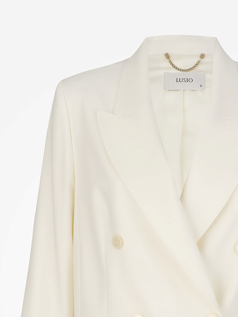 Двубортный жакет оверсайз