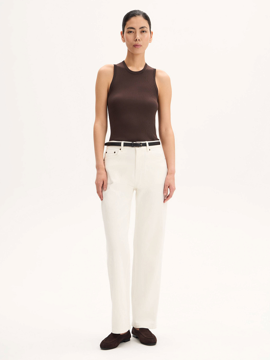 Топ трикотажный из шелка