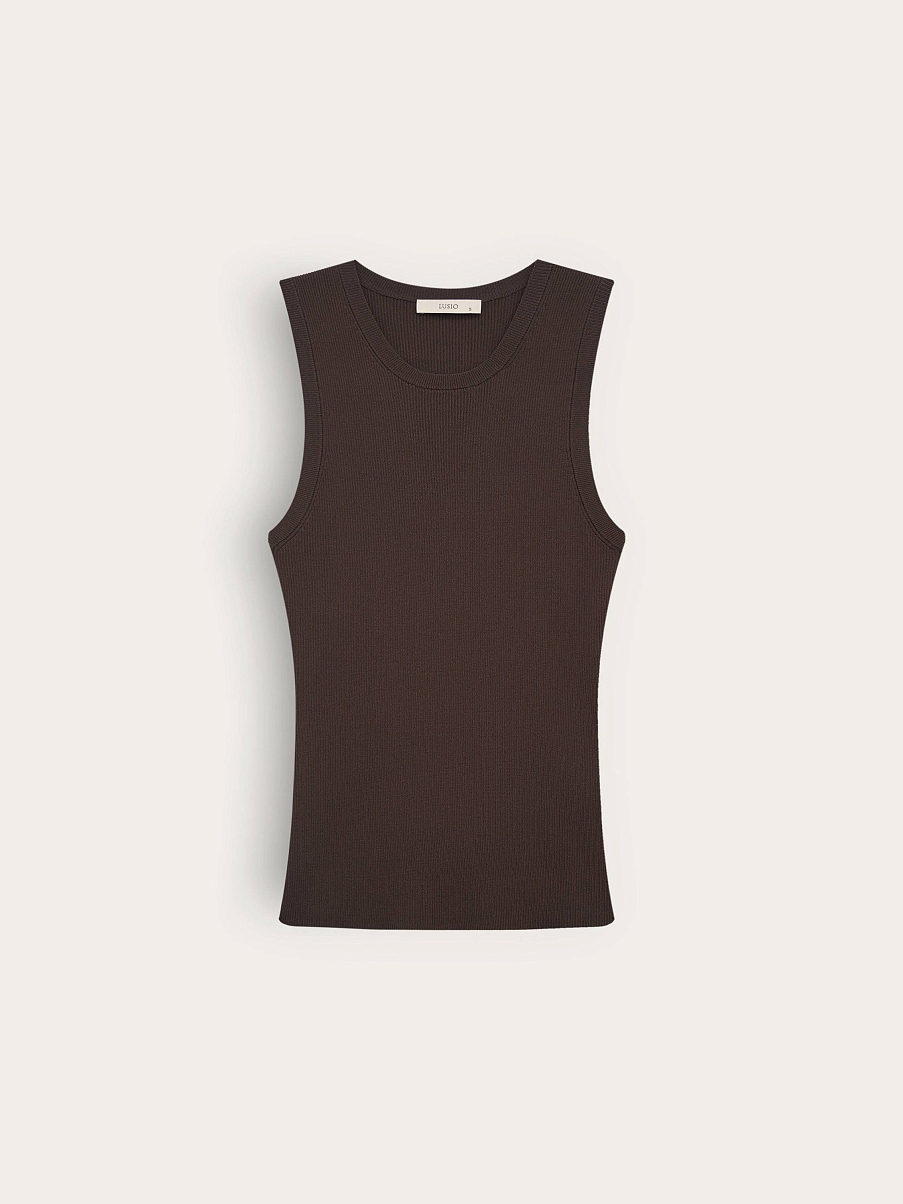 Топ трикотажный из шелка