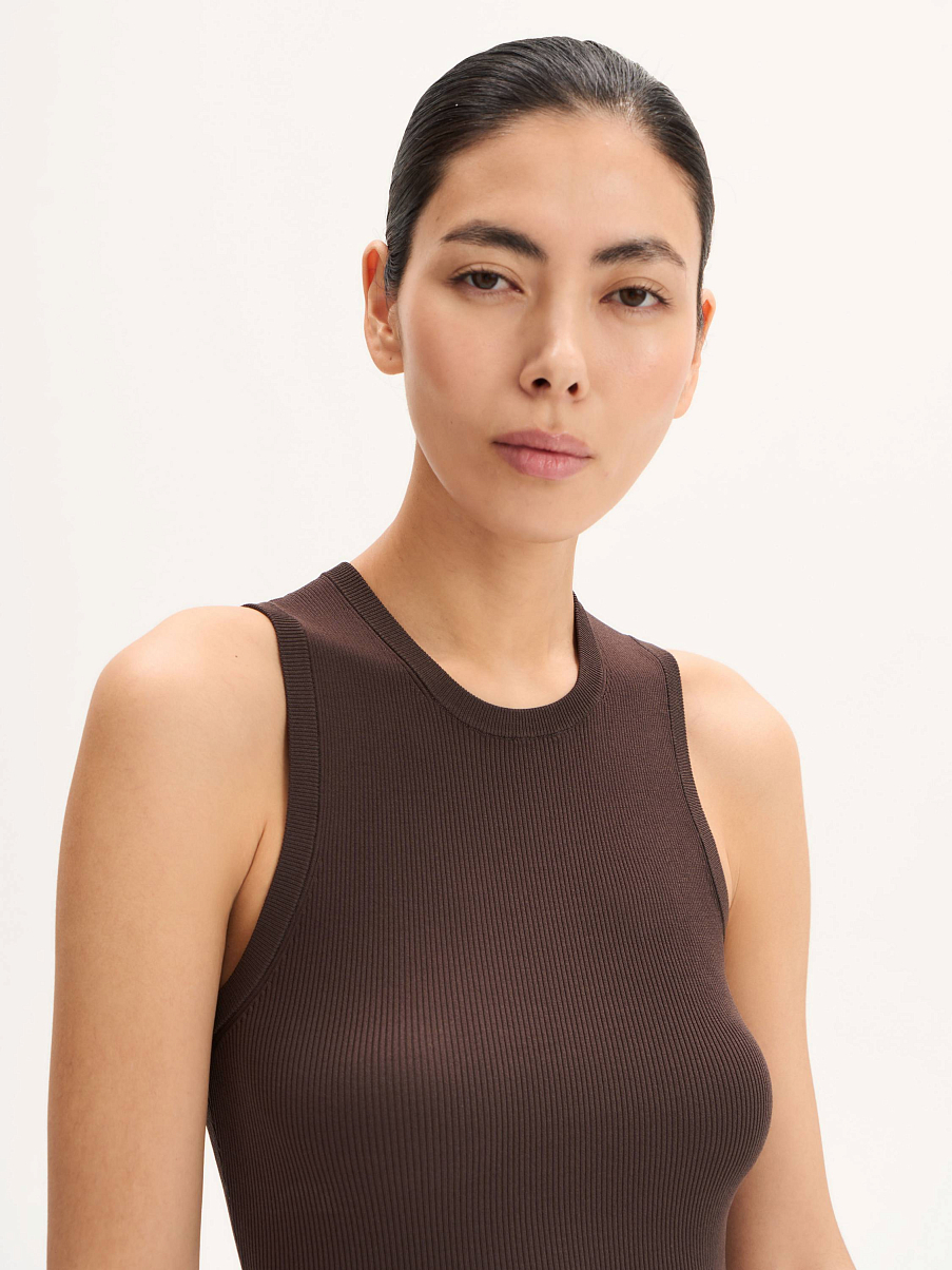 Топ трикотажный из шелка