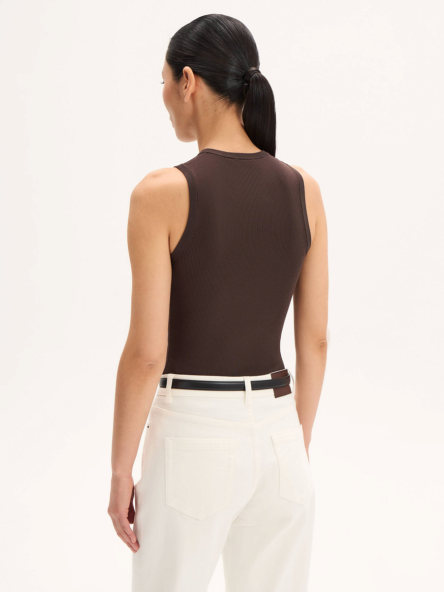 Топ трикотажный из шелка