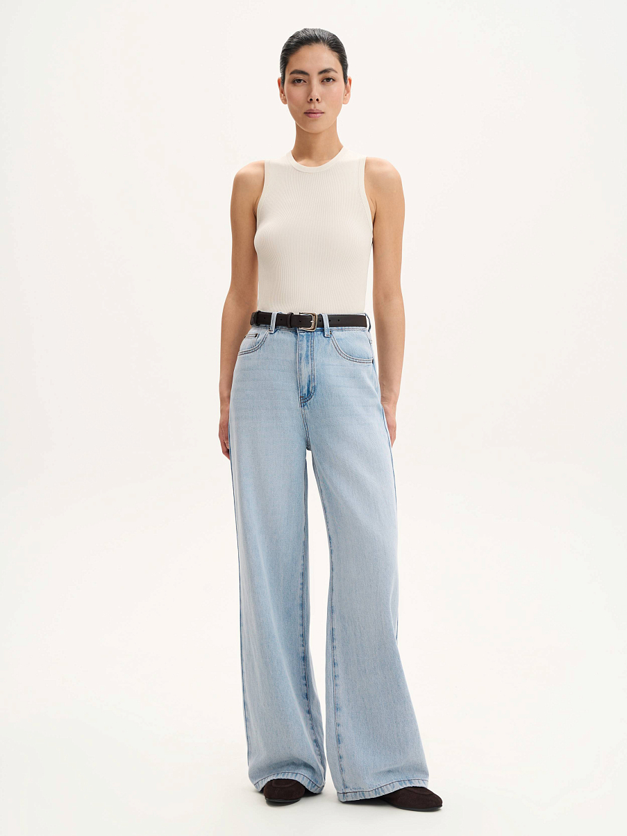 Топ трикотажный из шелка