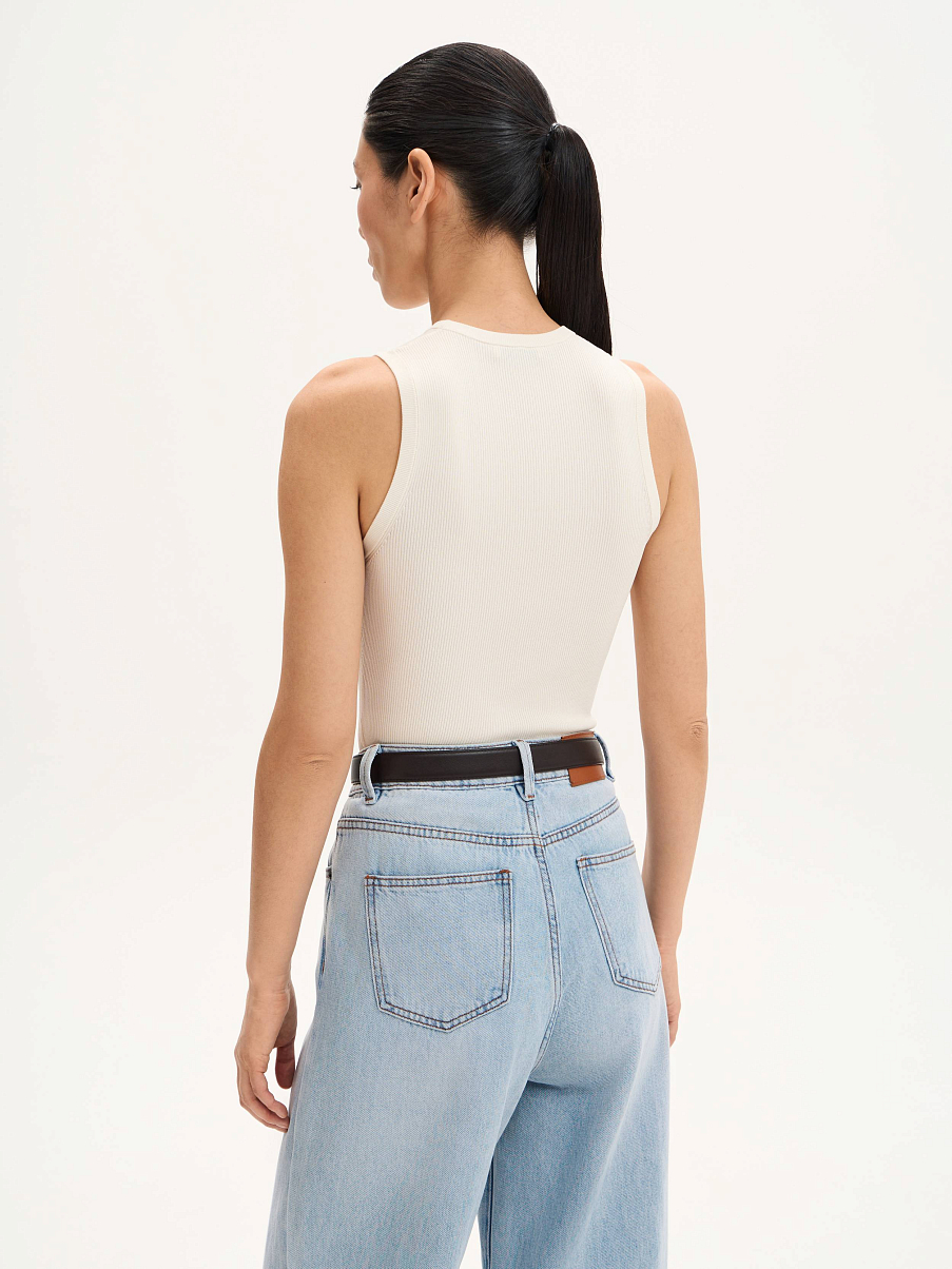 Топ трикотажный из шелка