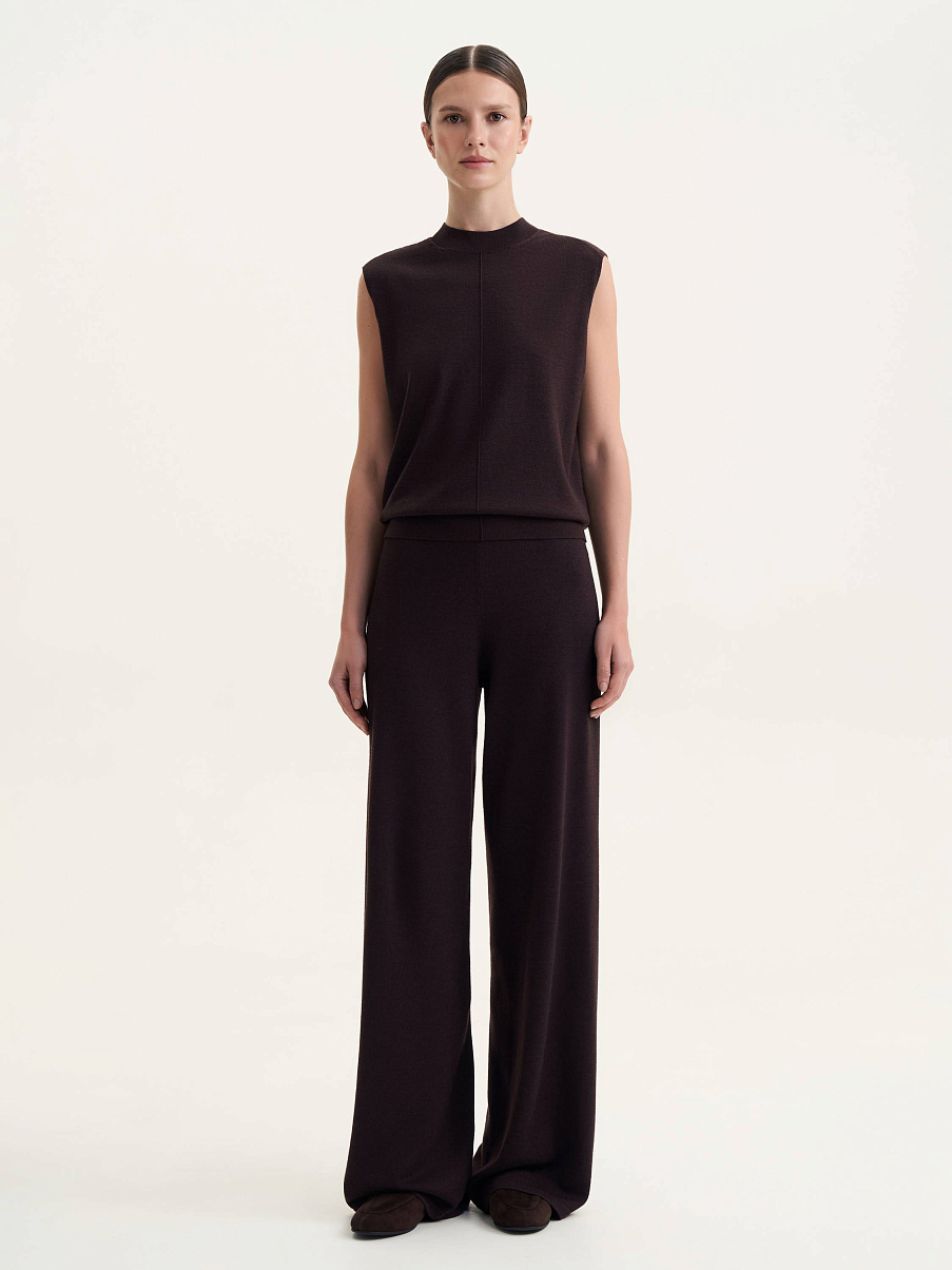 Топ из шелка и шерсти мериноса