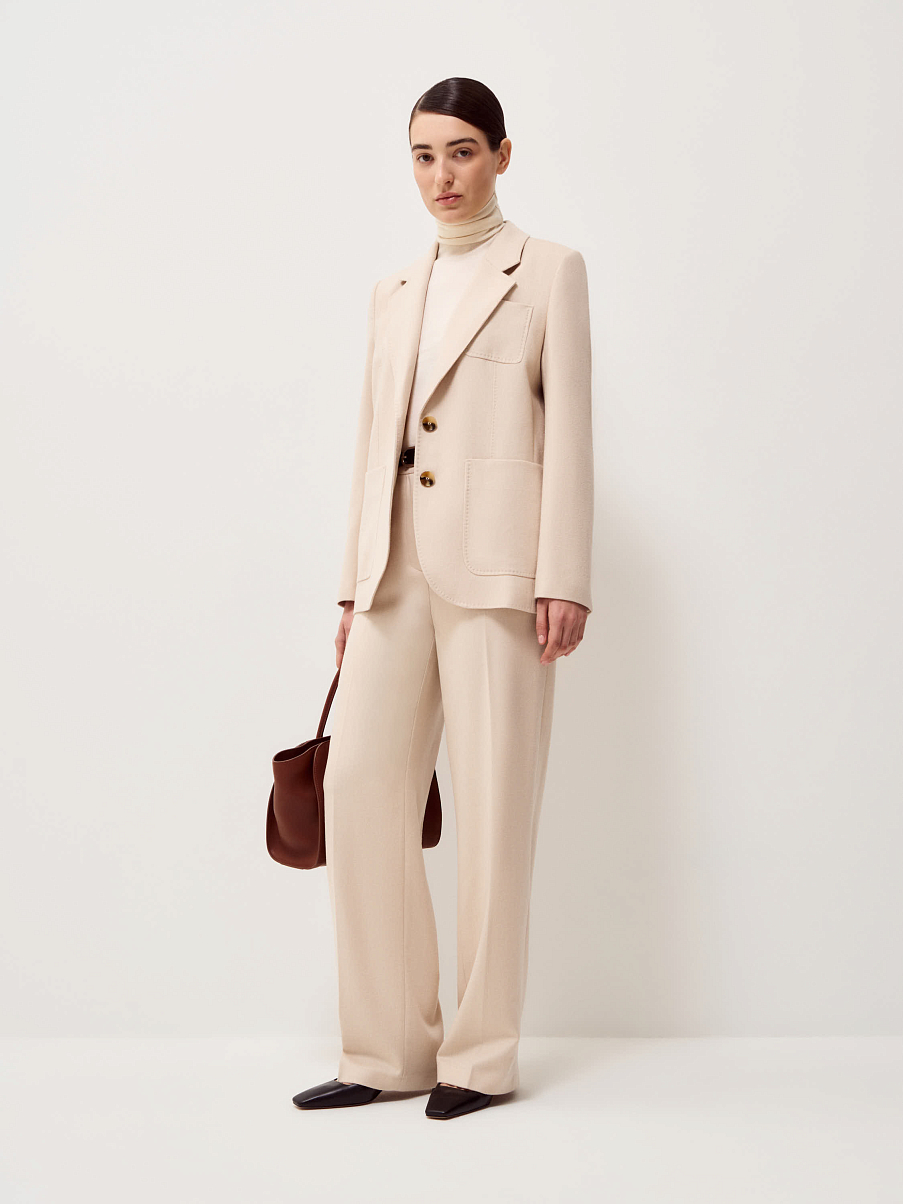 Брюки из шерсти с кашемиром