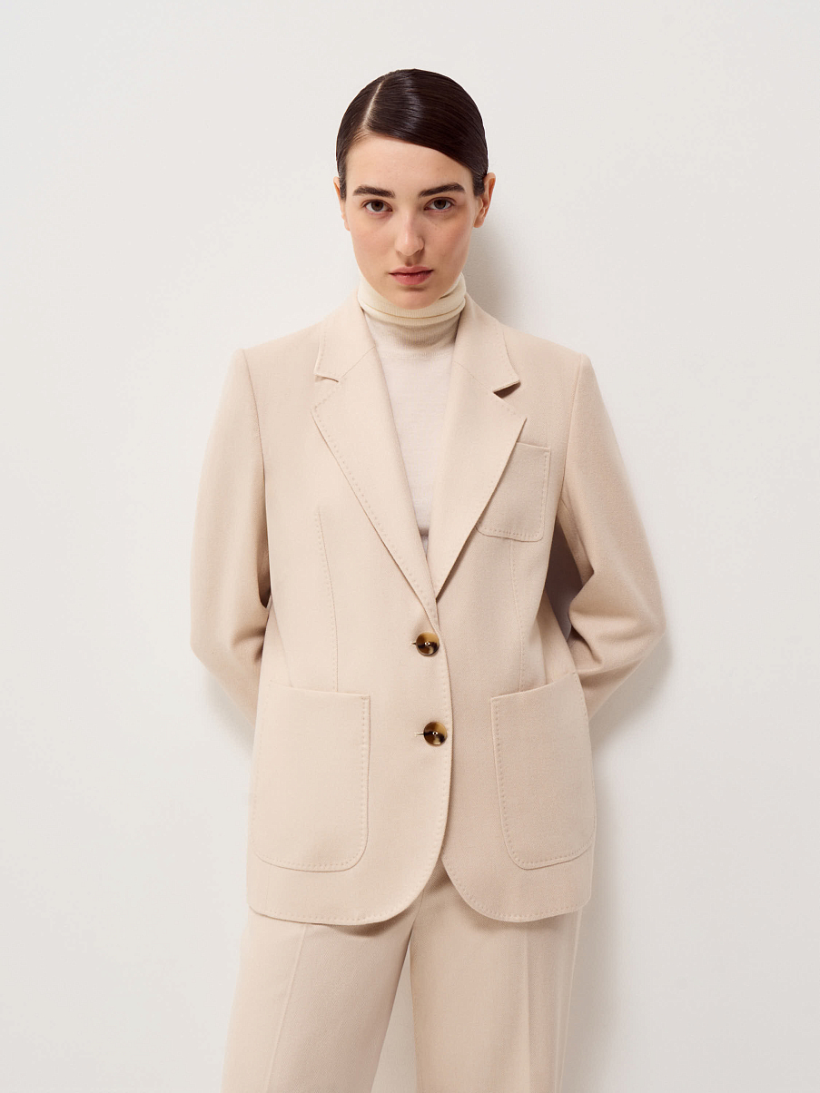 Жакет из шерсти с кашемиром