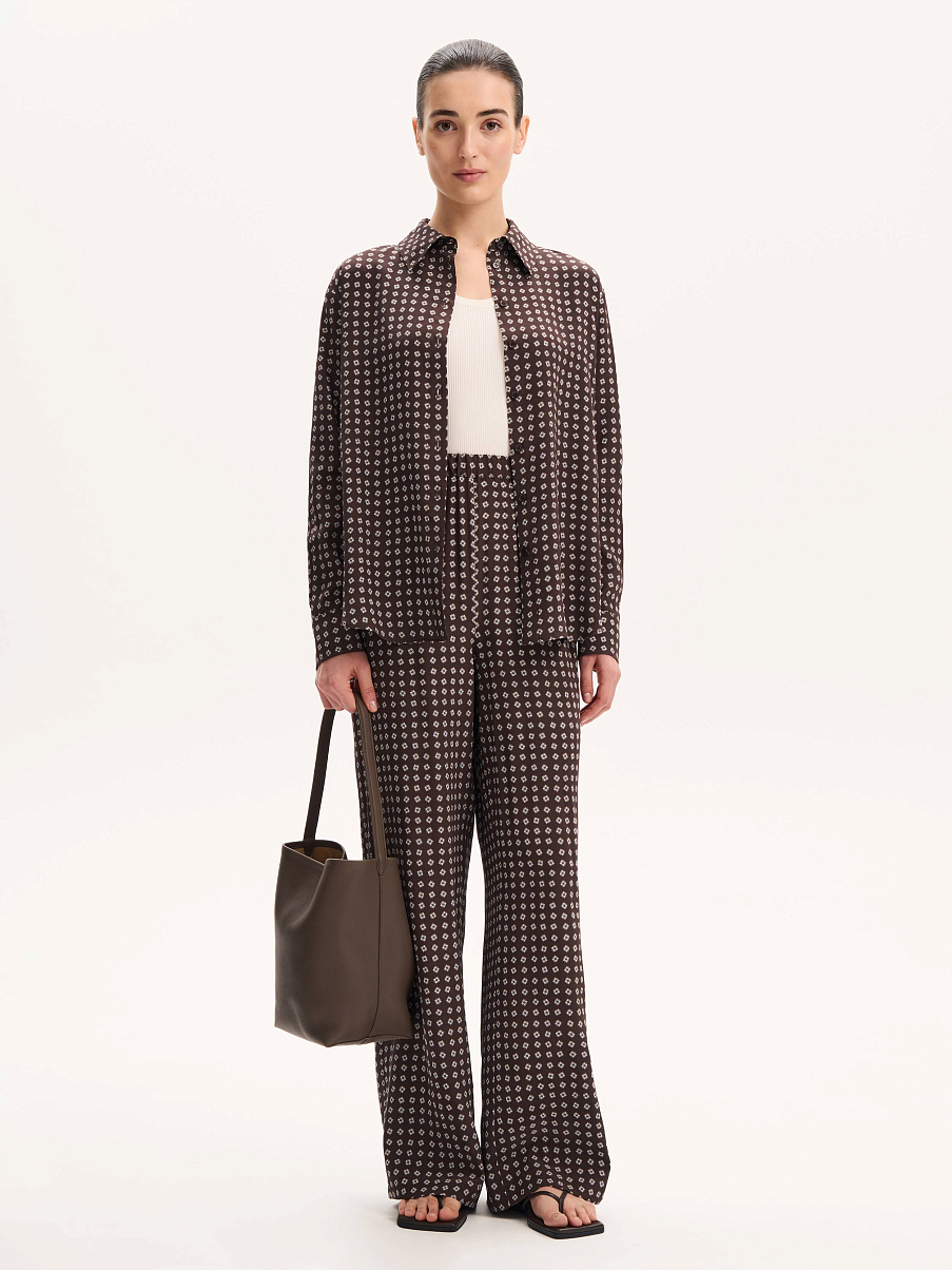 Брюки из шелка