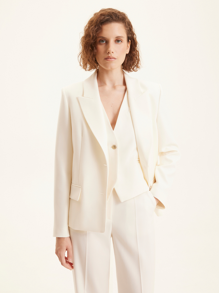 Костюмная жилетка с шерстью