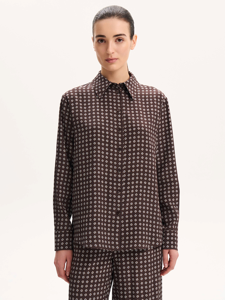 Рубашка из шелка