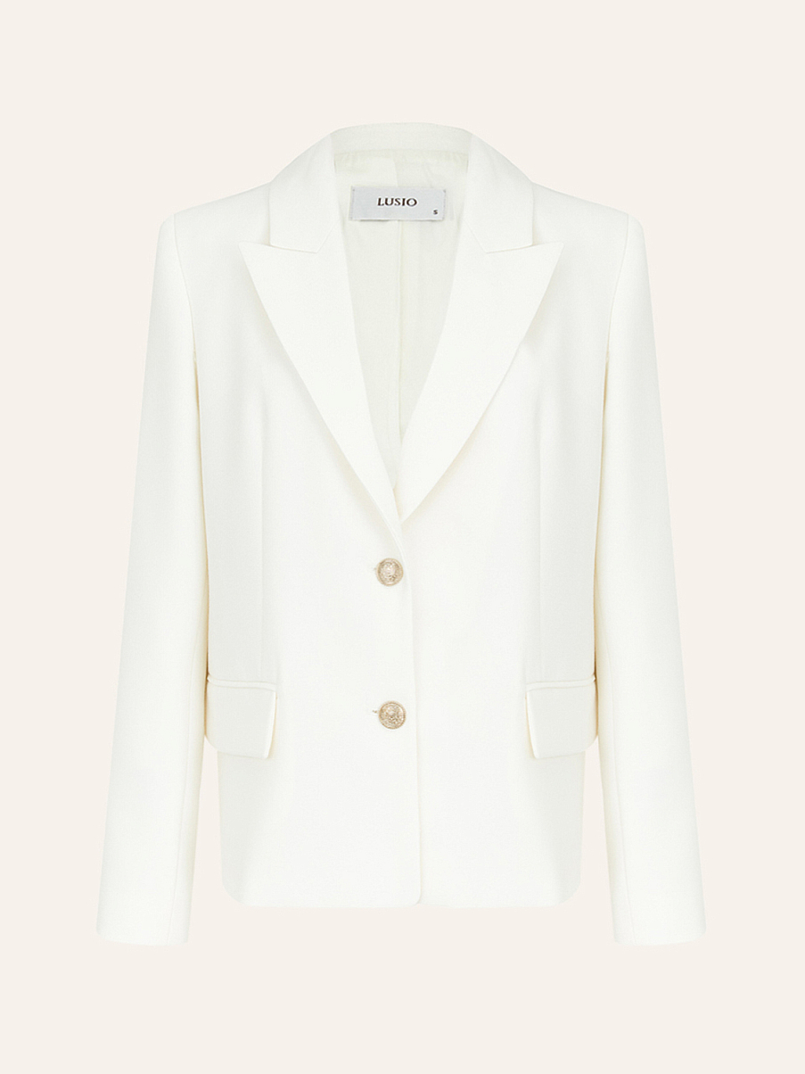 Однобортный жакет из шерсти