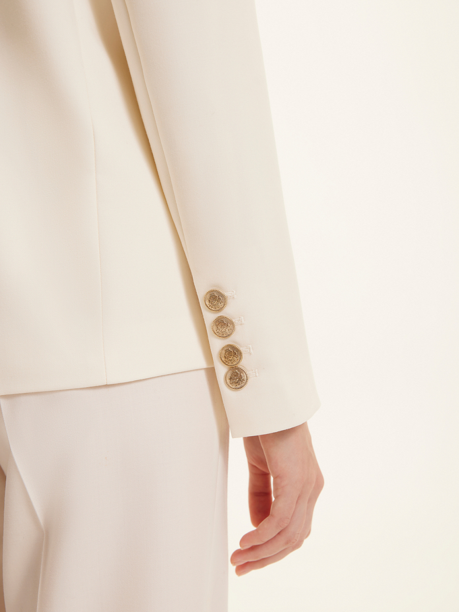 Однобортный жакет из шерсти