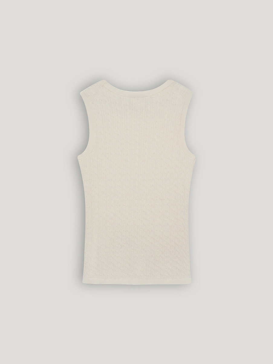 Топ из хлопка с кашемиром