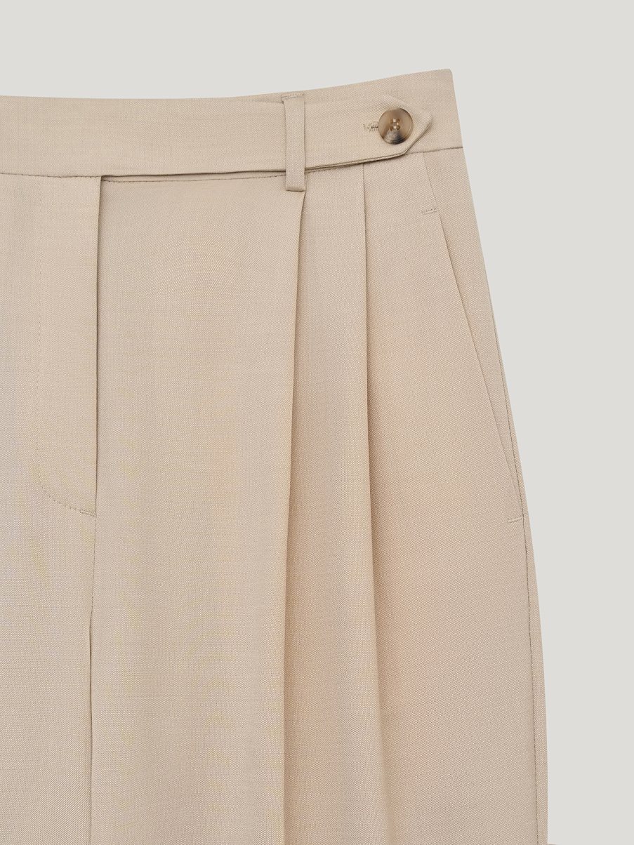 Брюки из смесовой шерсти