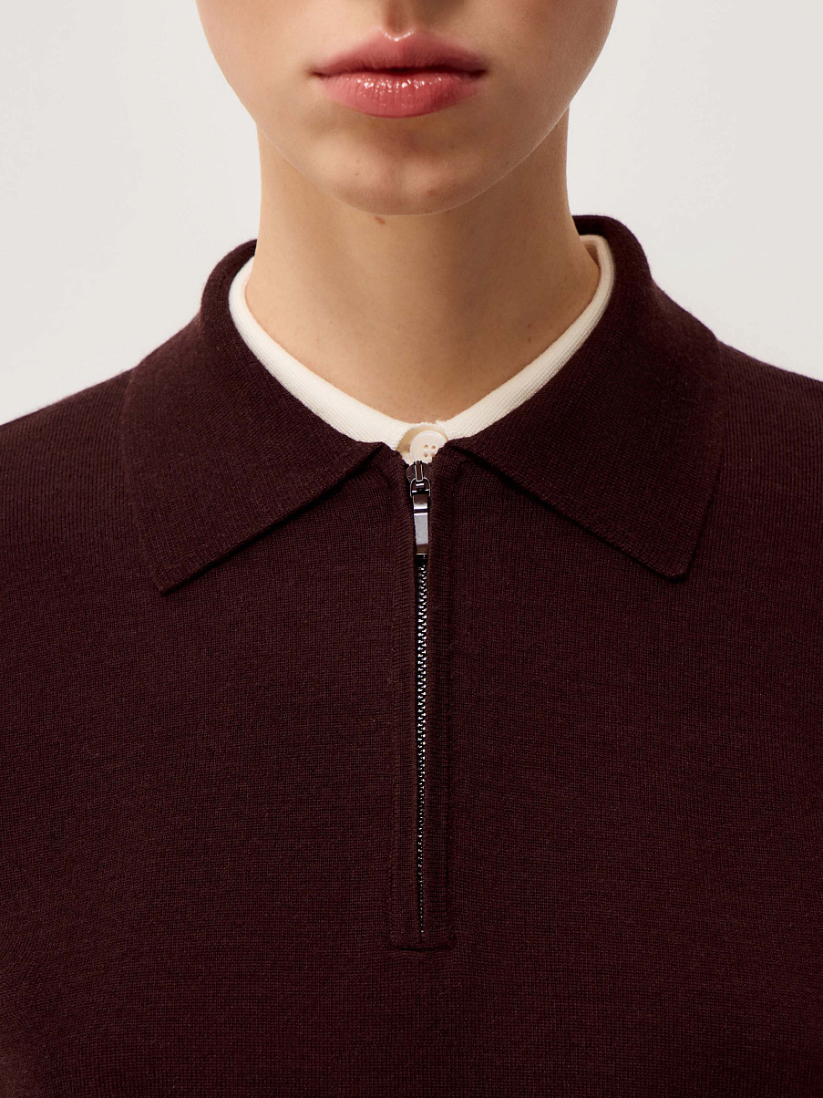 Джемпер из шерсти с шелком