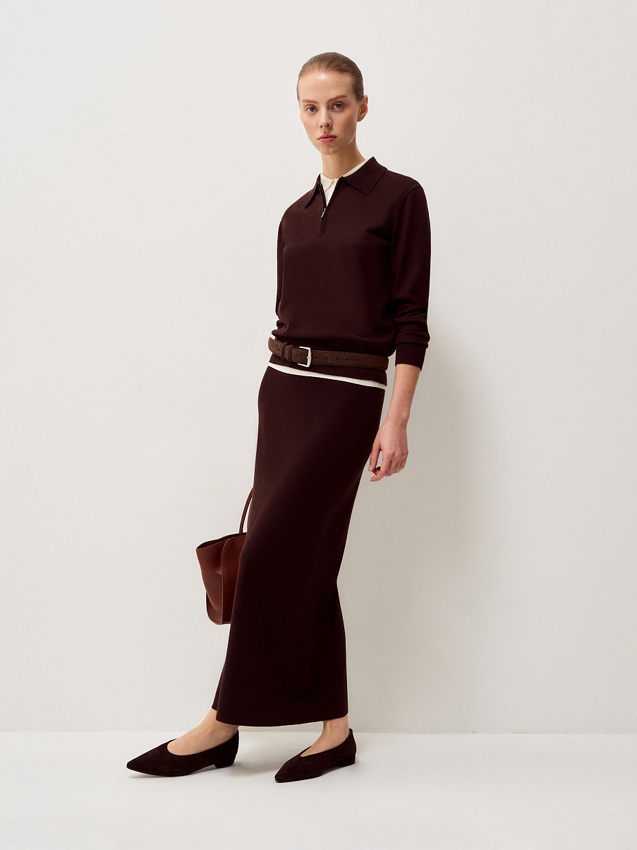 Джемпер из шерсти с шелком