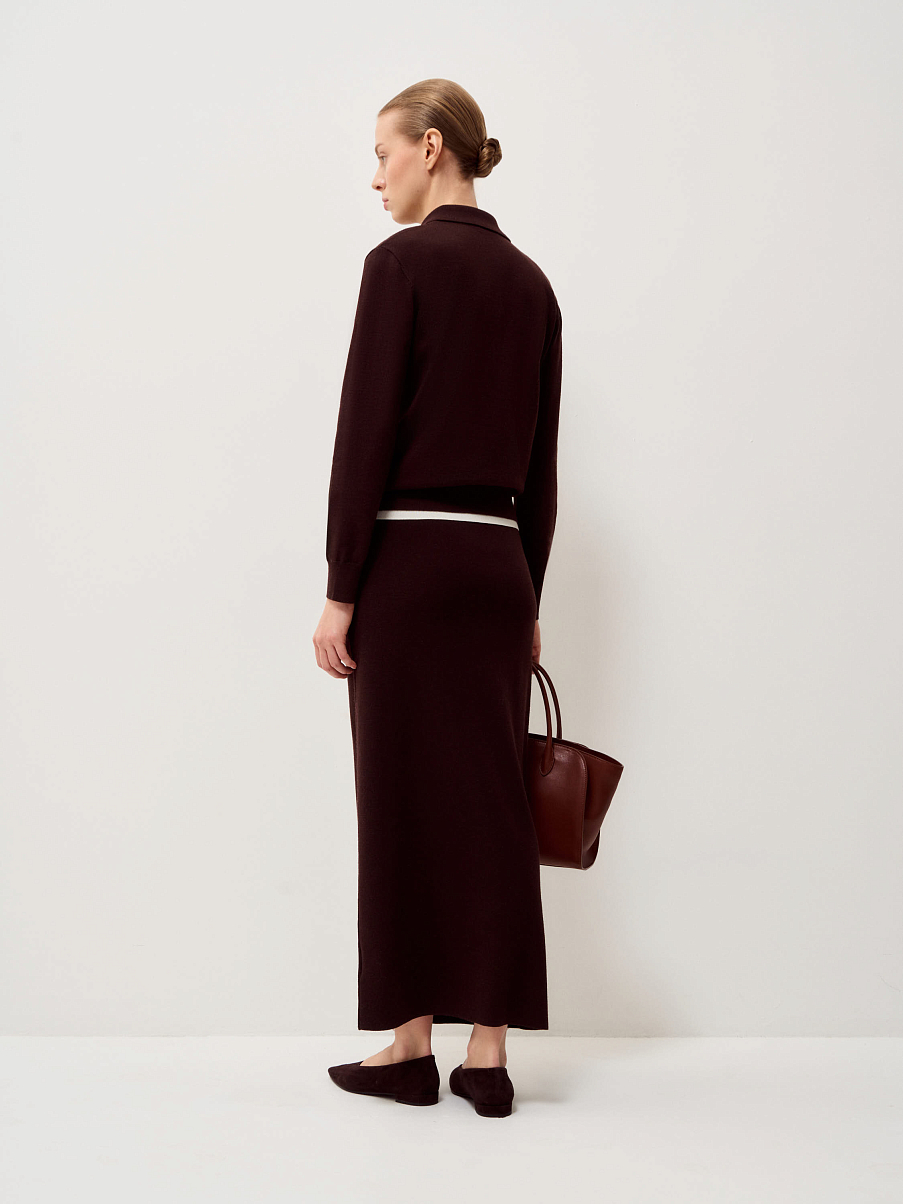 Джемпер из шерсти с шелком