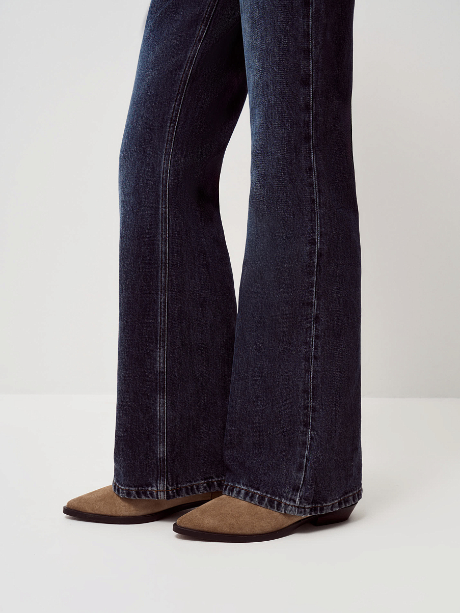 Полусапоги из замши