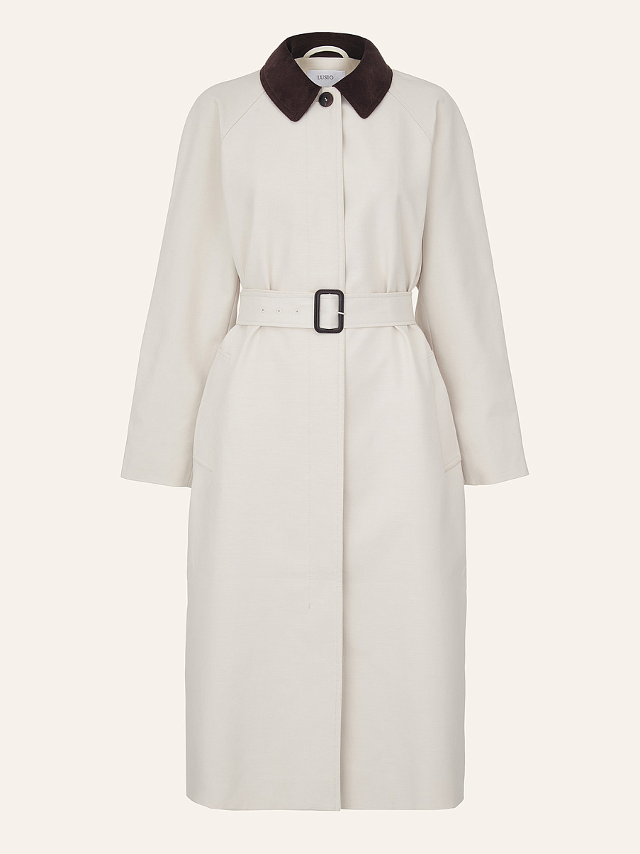 Тренч с воротником