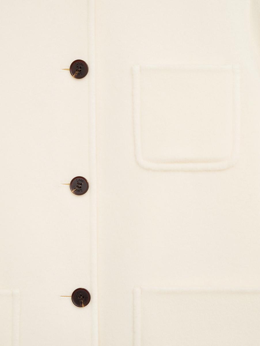 Пальто из шерсти с кашемиром