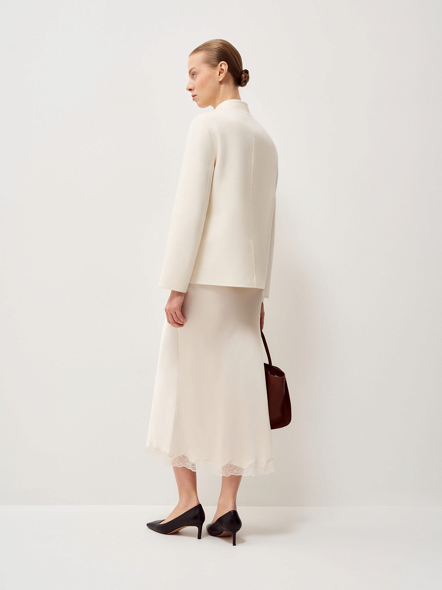 Пальто из шерсти с кашемиром