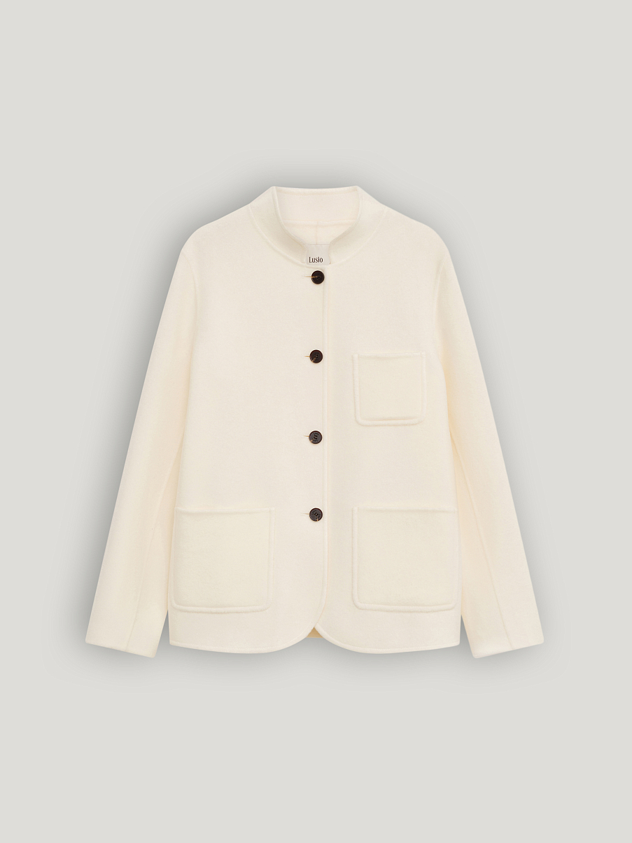 Пальто из шерсти с кашемиром