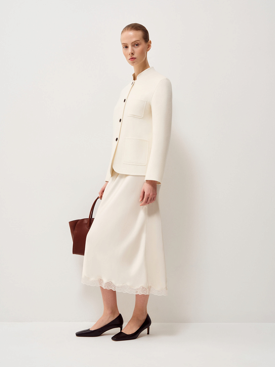 Пальто из шерсти с кашемиром