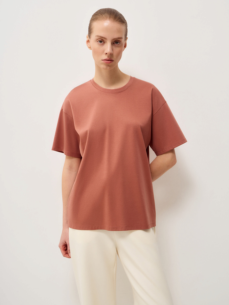 Футболка базовая с шелком