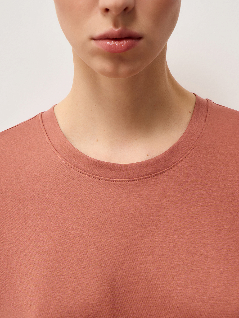 Футболка базовая с шелком