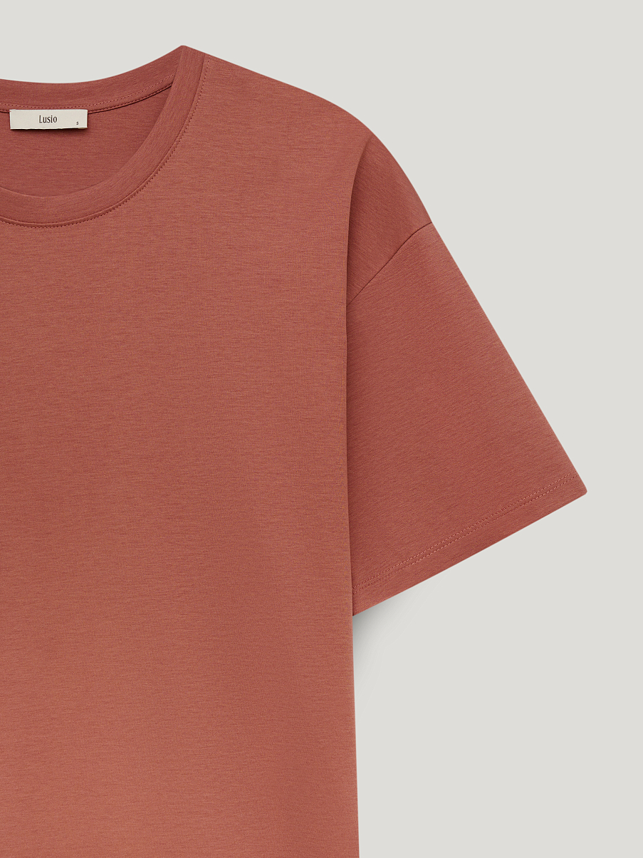 Футболка базовая с шелком