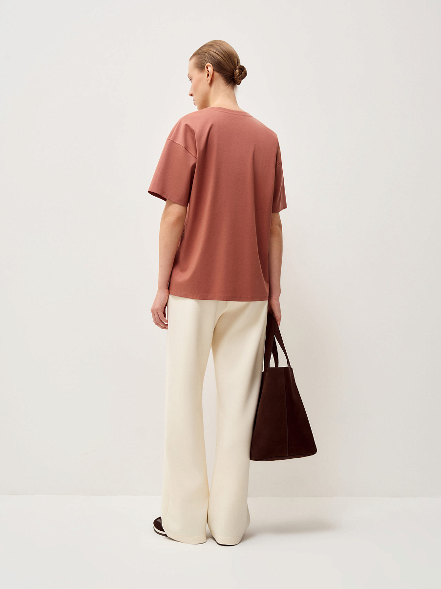 Футболка базовая с шелком