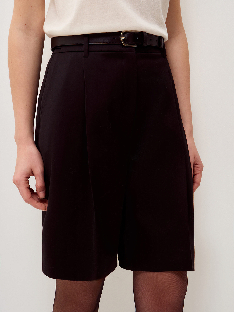 Шорты из смесовой шерсти