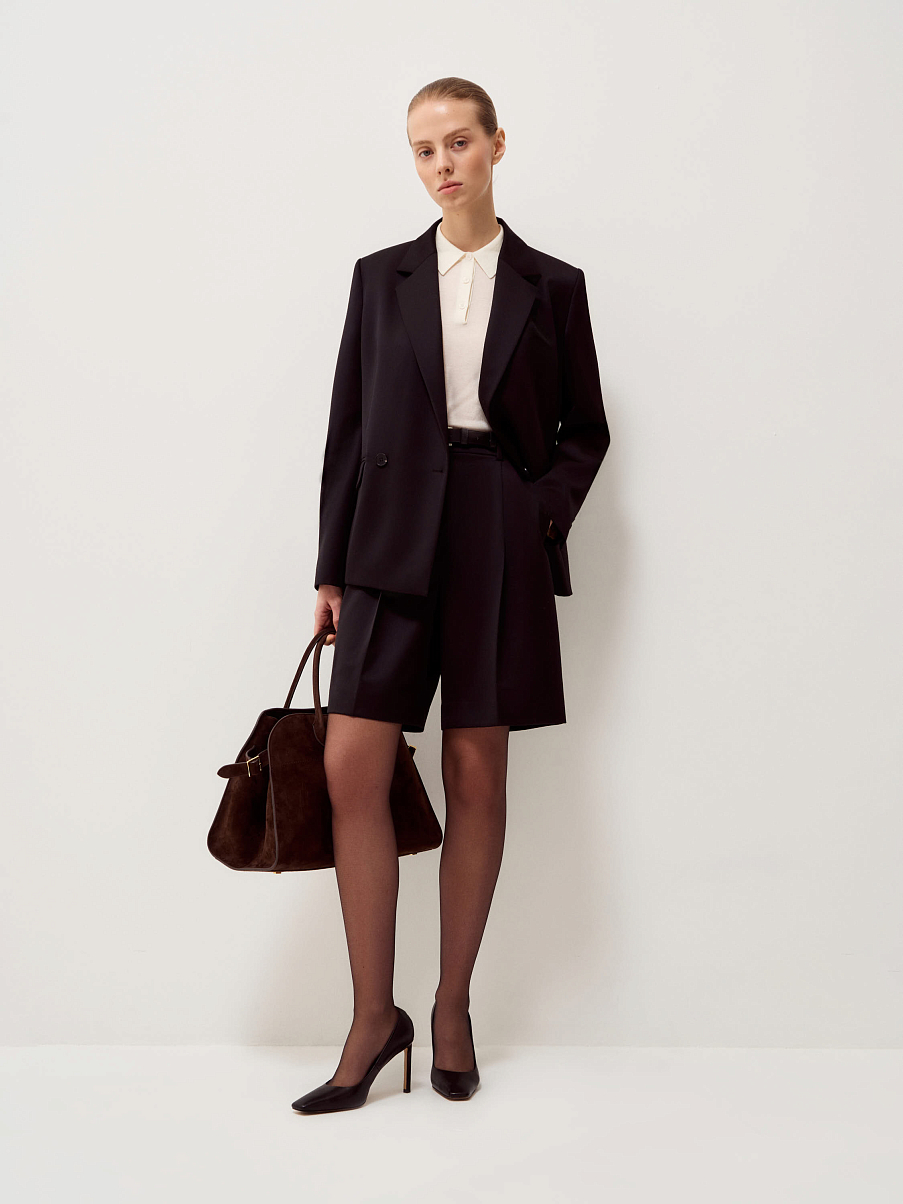 Шорты из смесовой шерсти