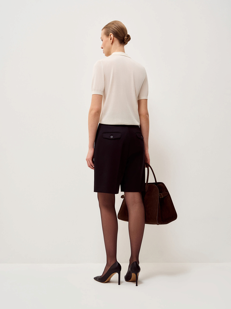 Шорты из смесовой шерсти