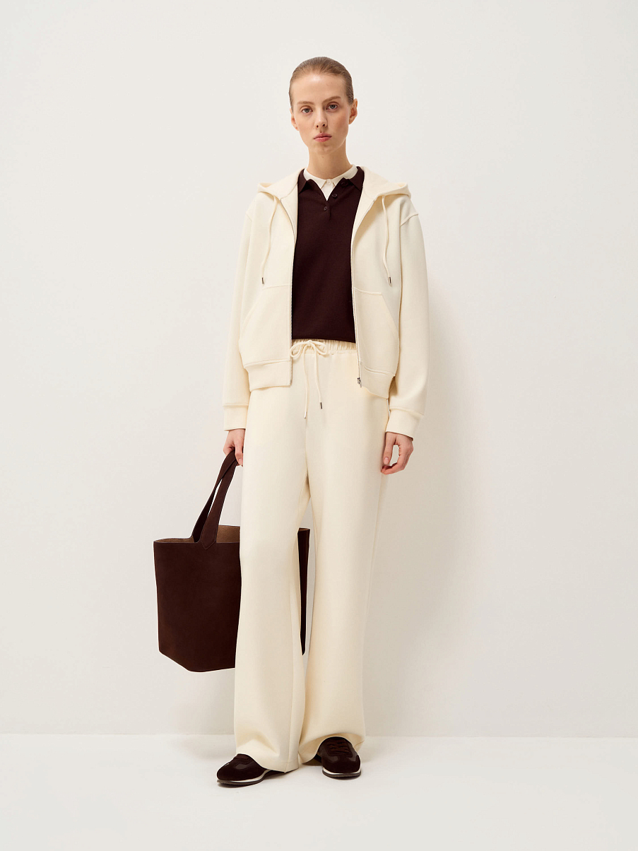 Худи из тенсела с шерстью