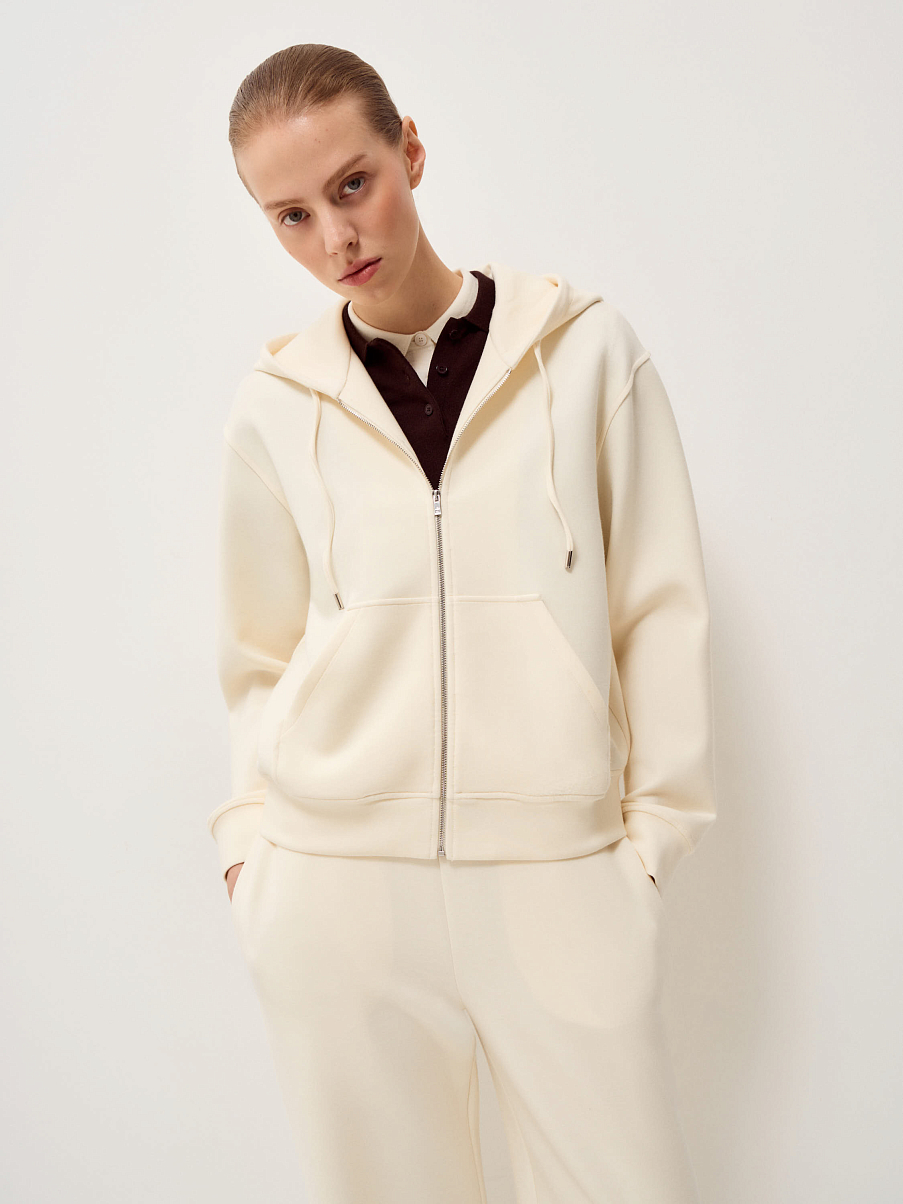 Худи из тенсела с шерстью