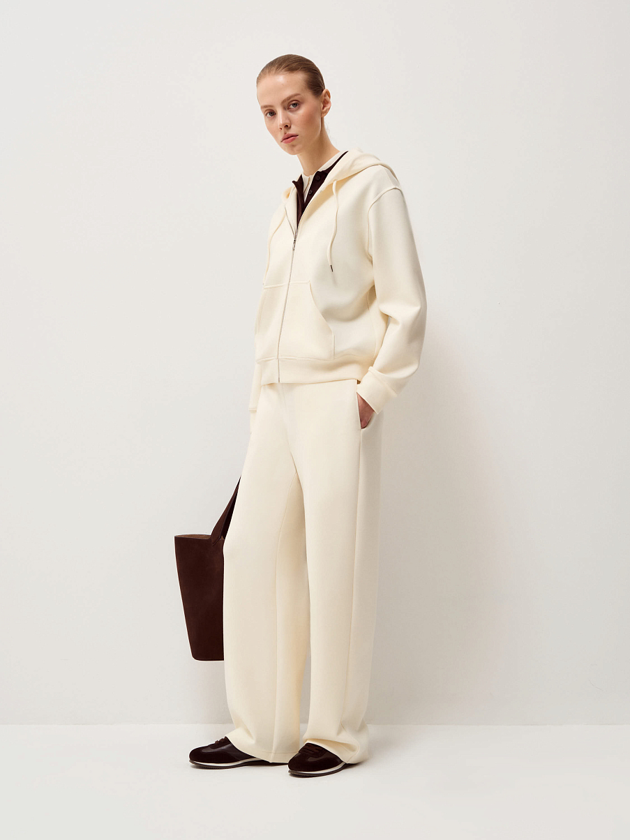 Худи из тенсела с шерстью