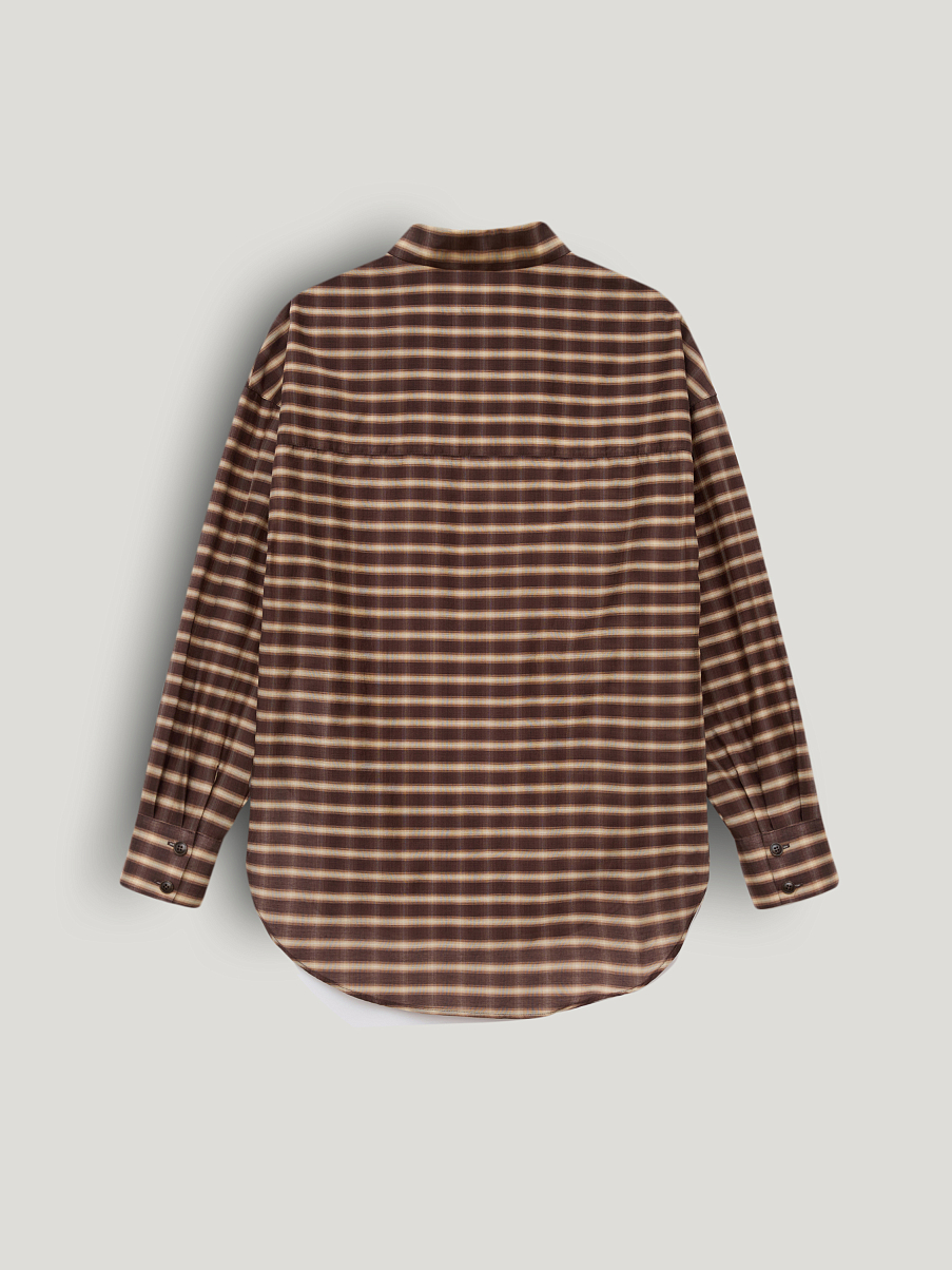 Рубашка из хлопка и шелка