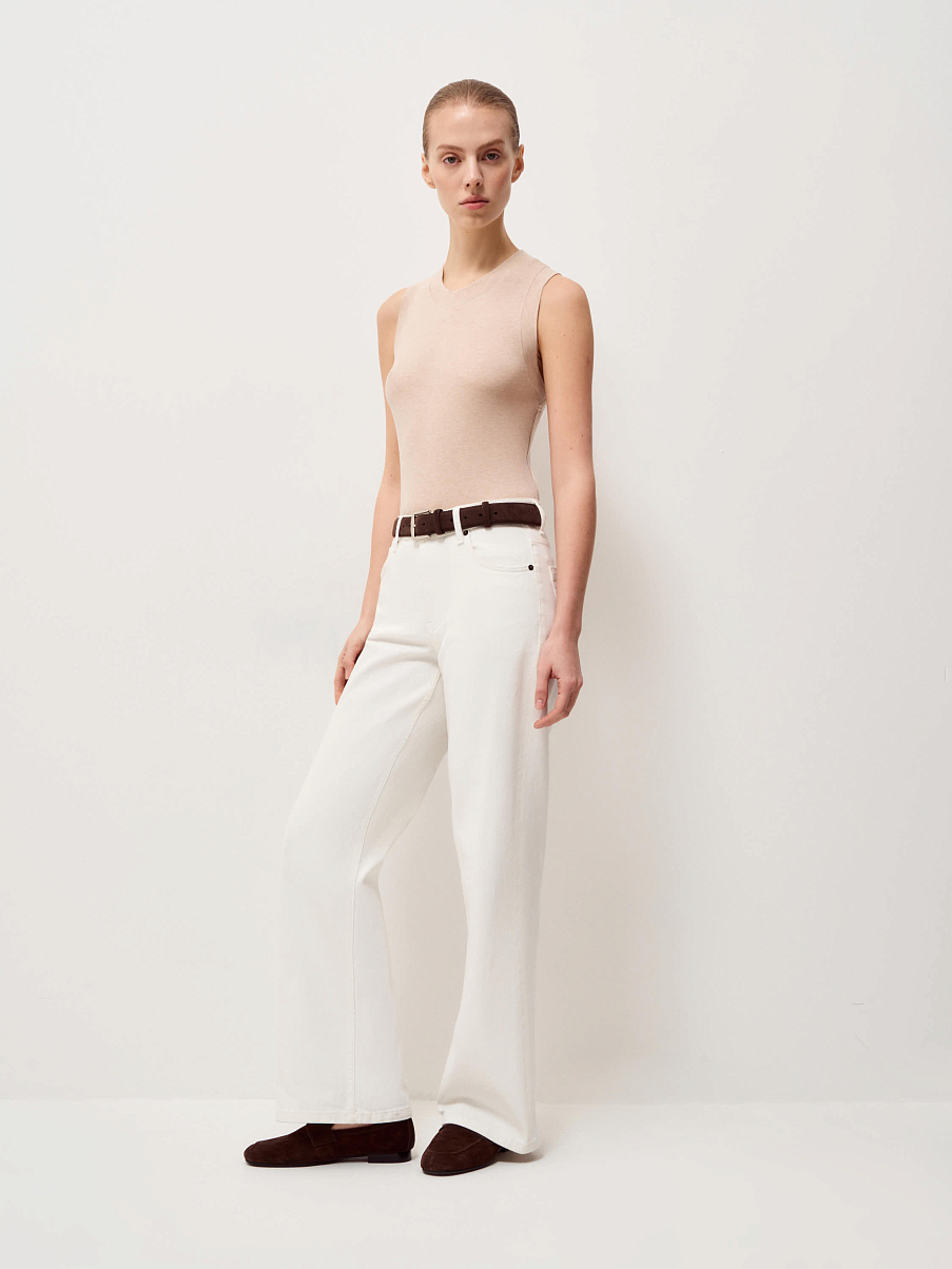 Топ из тенсела и шерсти