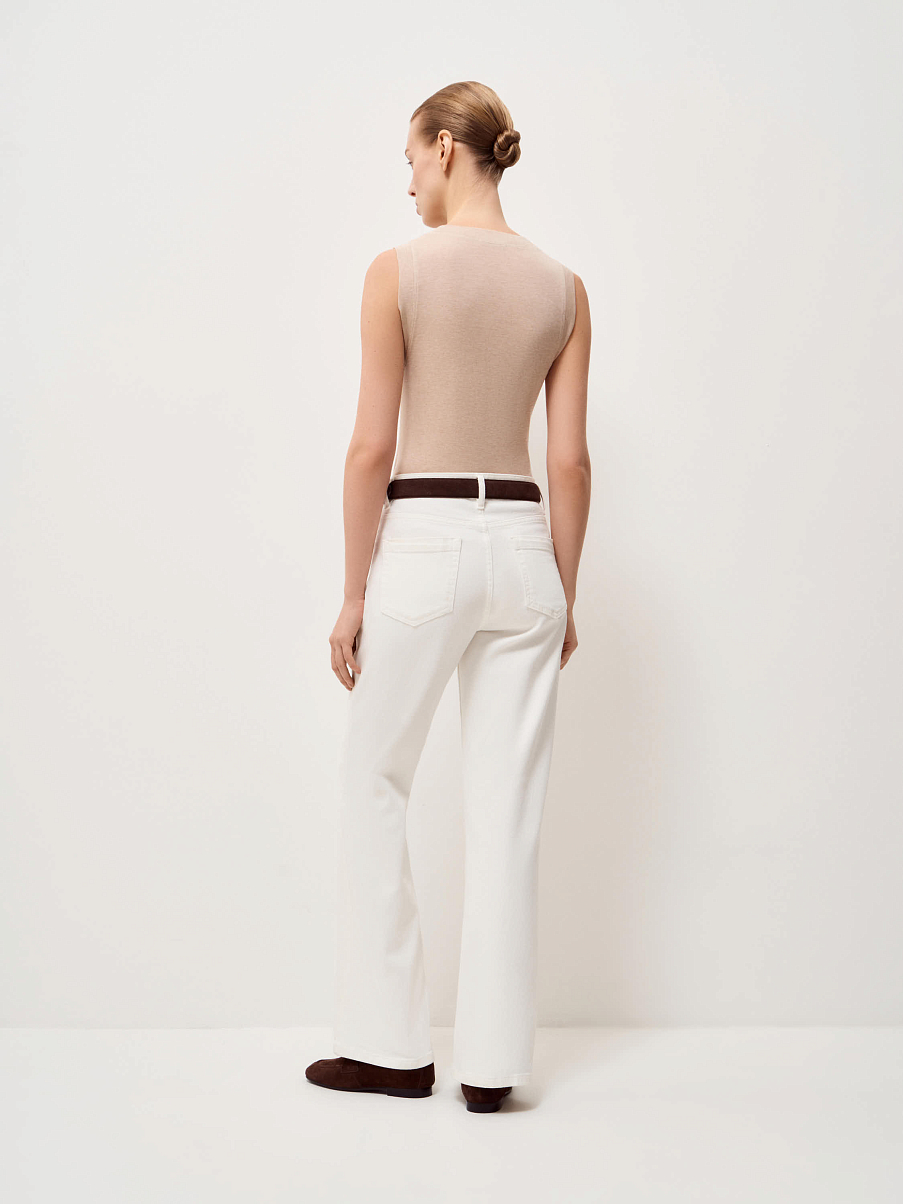 Топ из тенсела и шерсти