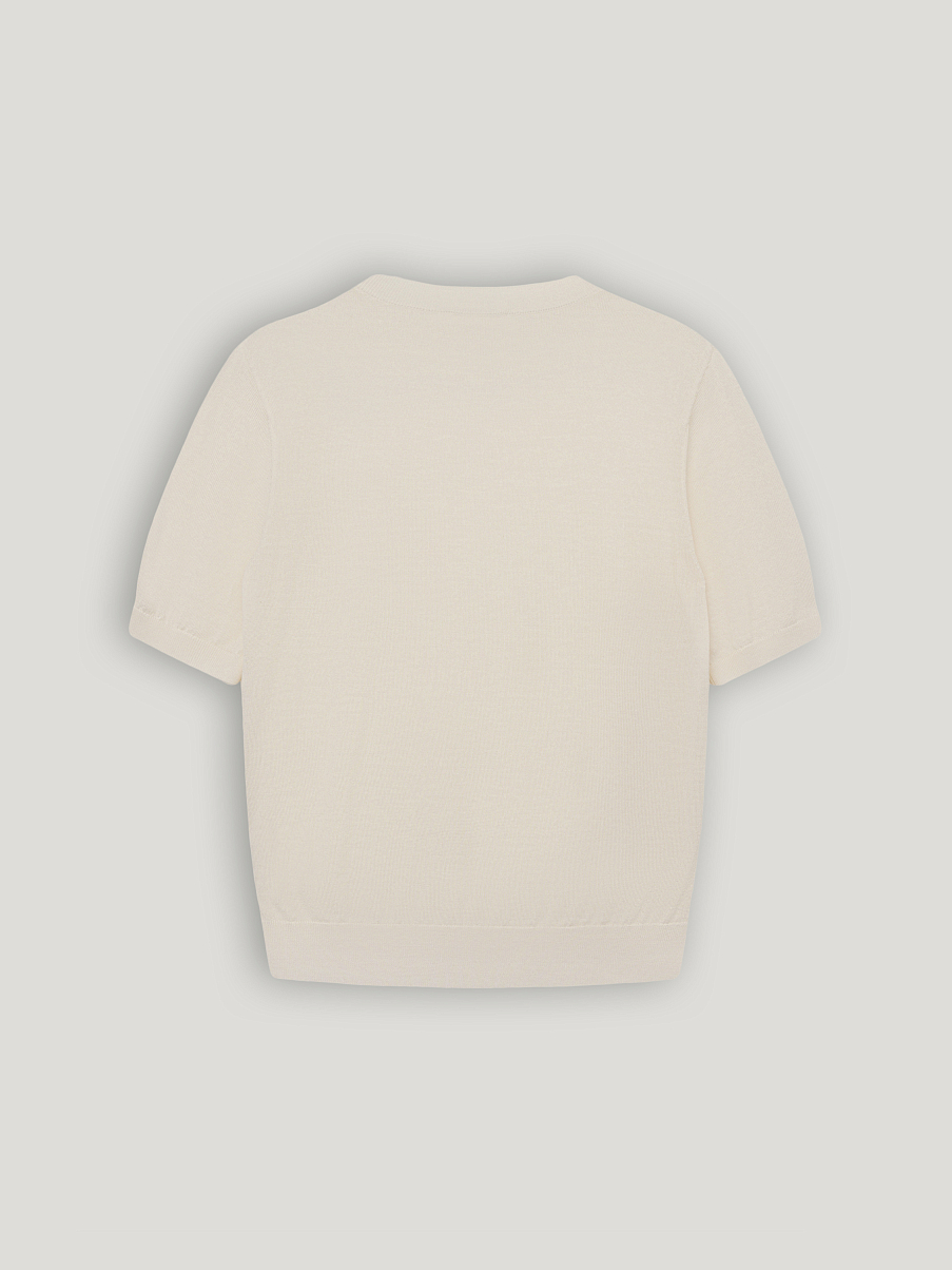 Топ из шерсти и шелка