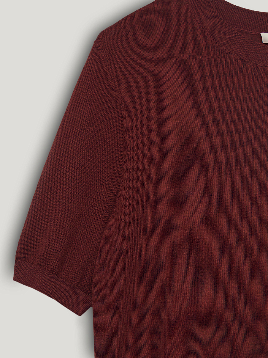 Топ из шерсти и шелка