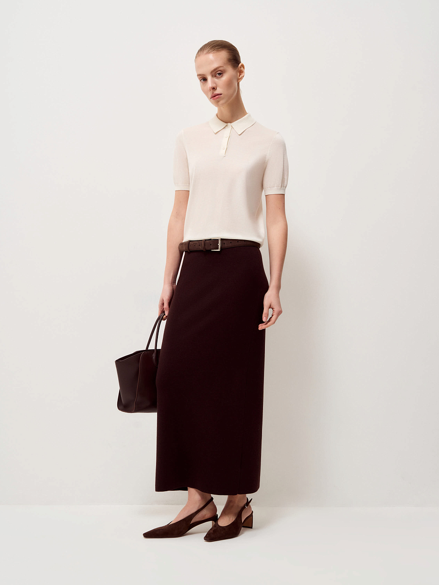 Топ из шерсти и тенсела