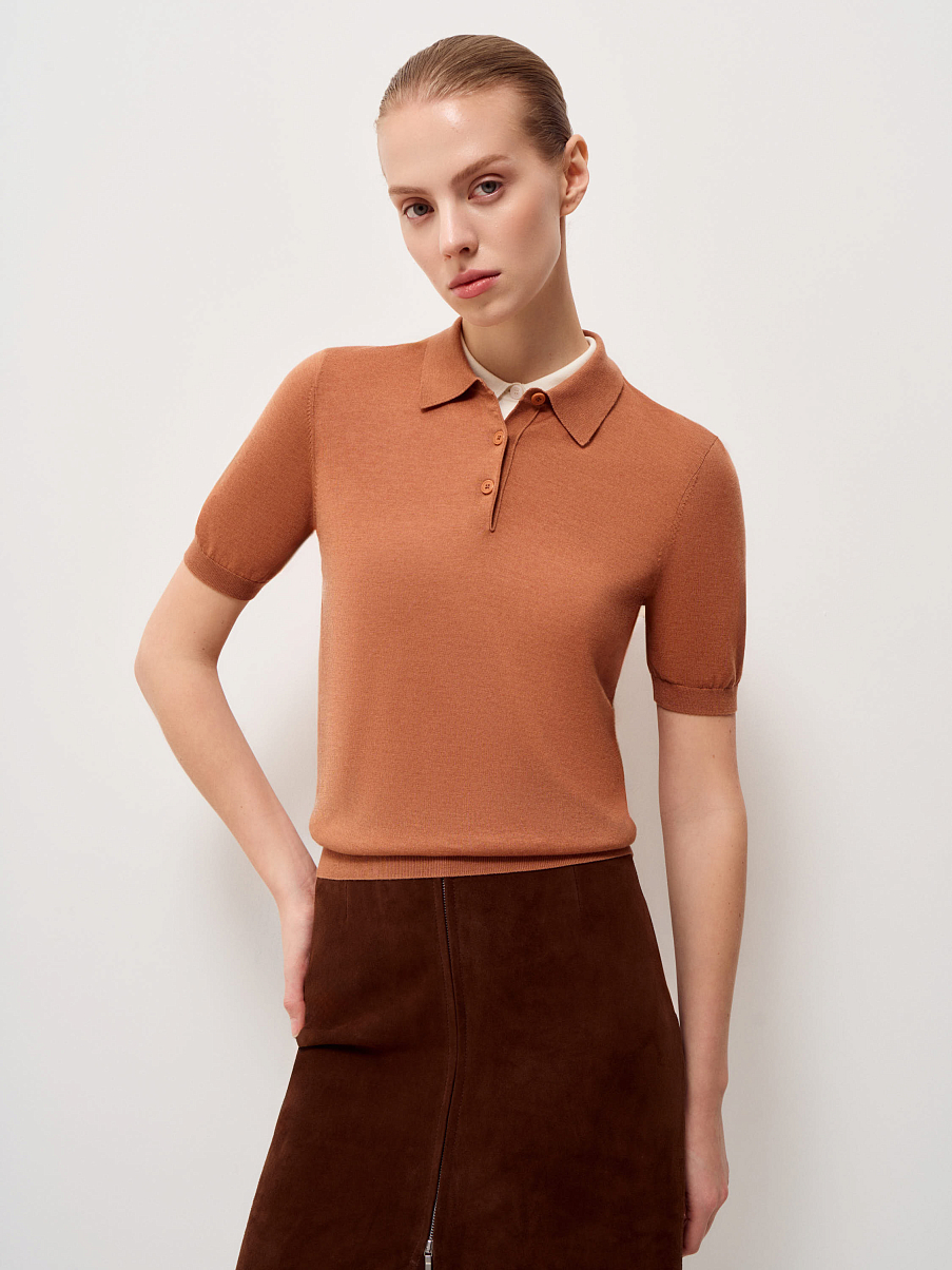 Топ из шерсти и тенсела