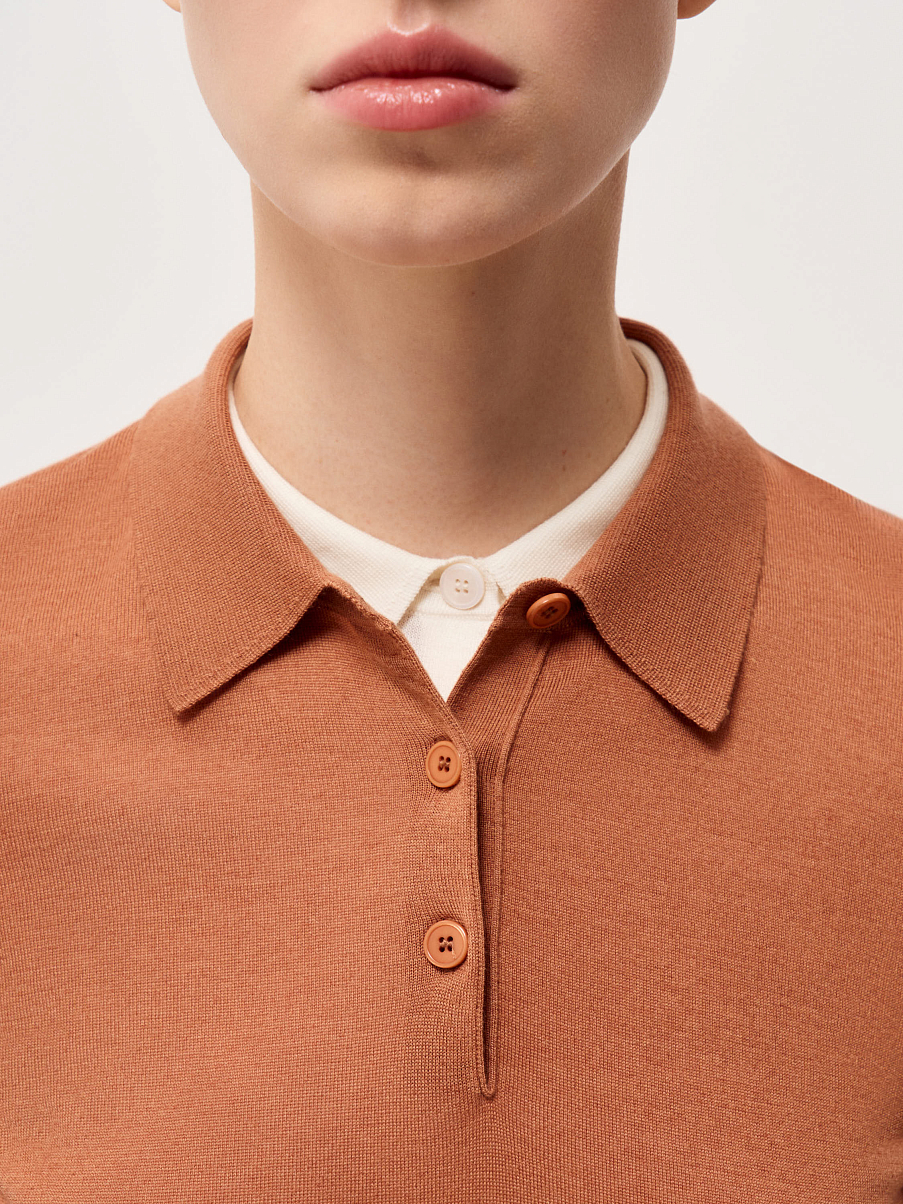 Топ из шерсти и тенсела