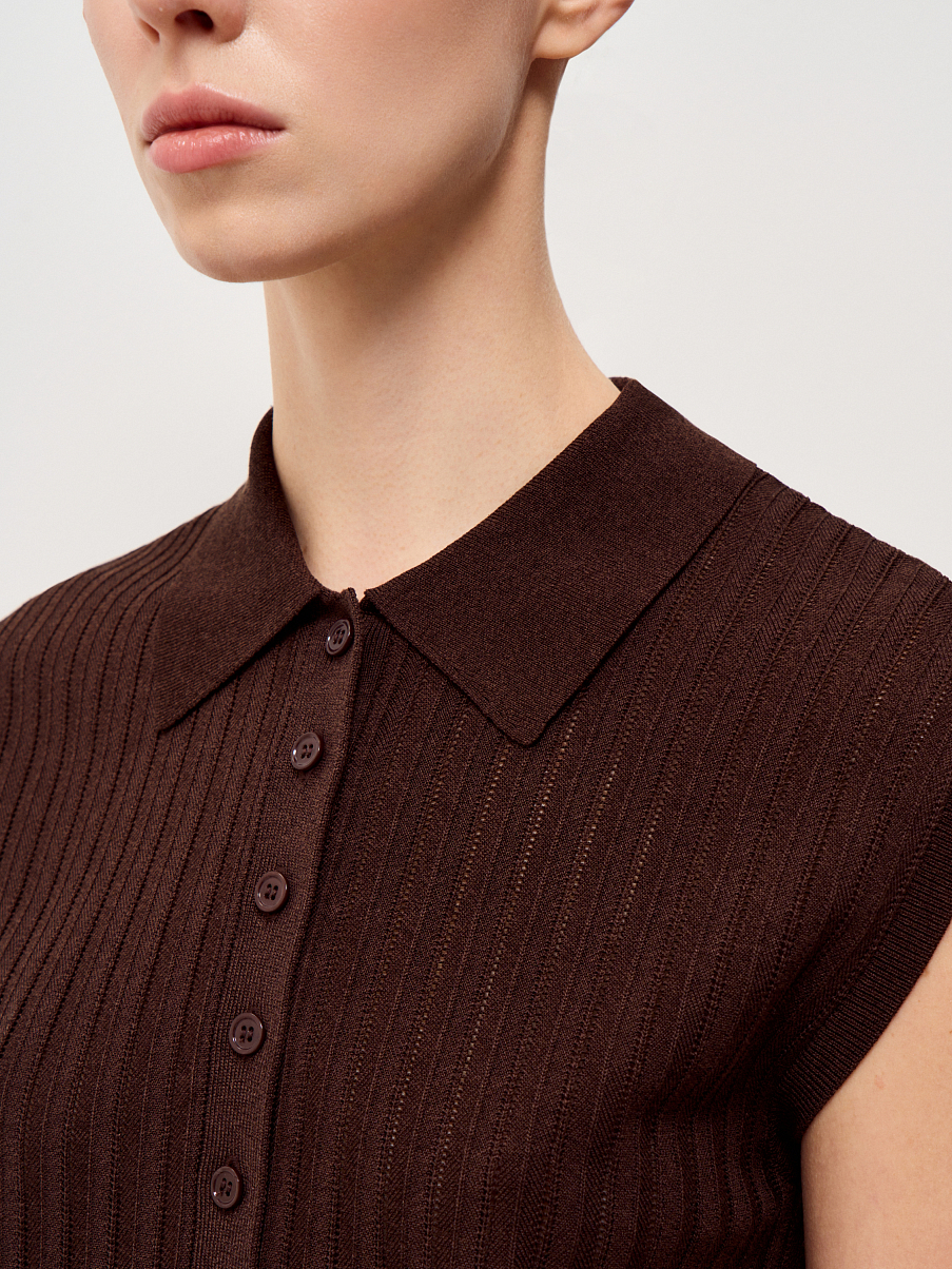 Топ из вискозы с шелком